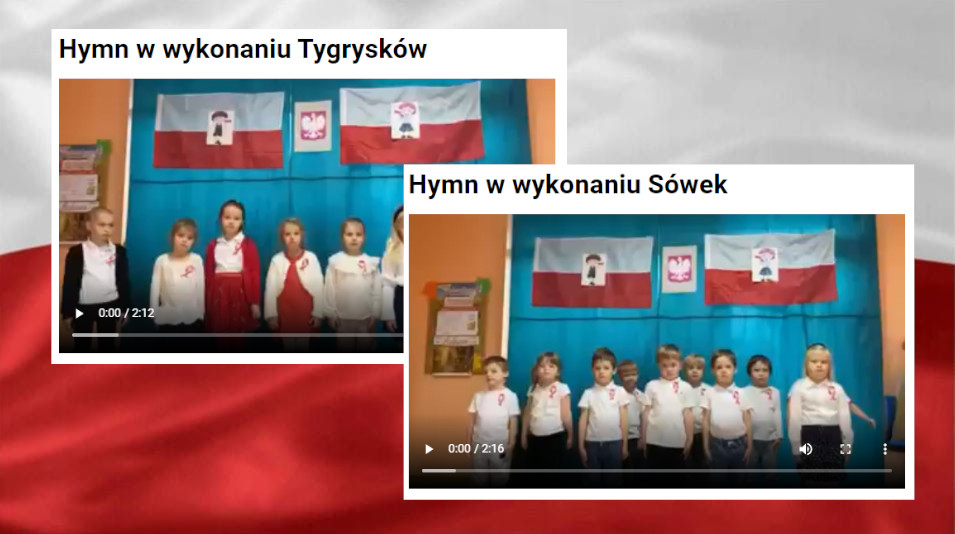 Narodowe Święto Niepodległości – Hymn w wykonaniu Przedszkolaków